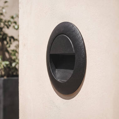 Image of Edit Segre 3W LED Round Recessed Wall Light