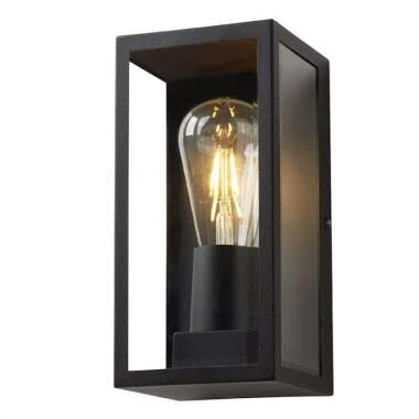 Image of Searchlight Edison Half Lantern Outdoor Wall Light
