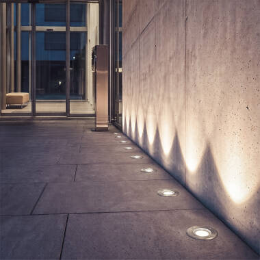 Image of Round Recessed Ground Light for GU10 Light Bulb