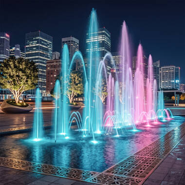 Image of Edit 36W 12V Submersible Colour Changing LED Surface Garden Spotlight IP68