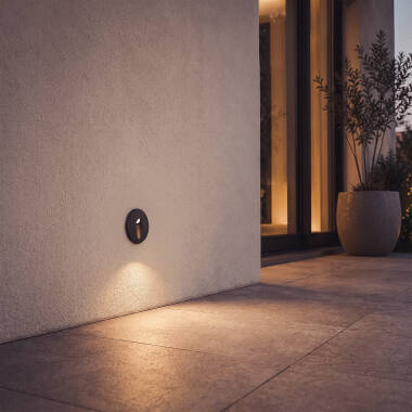 Image of Edit Adam 3W LED Oval Recessed Wall Light