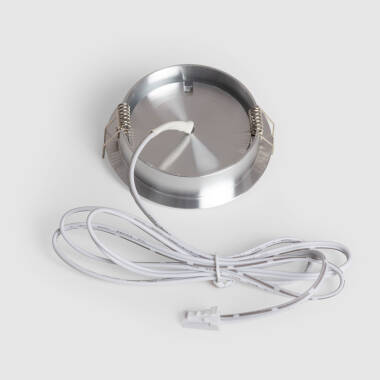 Image of Round Low Voltage 3W Warm White LED Adjustable Downlight Cutout 67mm with Quick Connector