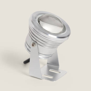 Image of Edit 7W Colour Changing LED Garden Spotlight IP67 - Chrome