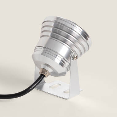Image of Edit 7W Colour Changing LED Garden Spotlight IP67 - Chrome