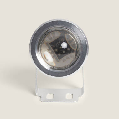 Image of Edit 7W Colour Changing LED Garden Spotlight IP67 - Chrome