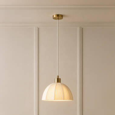 Image of Wisteria Aura Ceramic Ceiling Pendant Light
