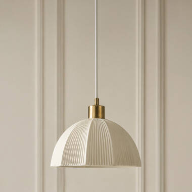 Image of Wisteria Aura Ceramic Ceiling Pendant Light