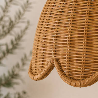 Image of Khudi & Khora Cortado Rattan Ceiling Pendant Light