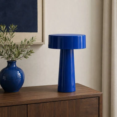 Image of Khudi & Khora Cobalt Table Lamp