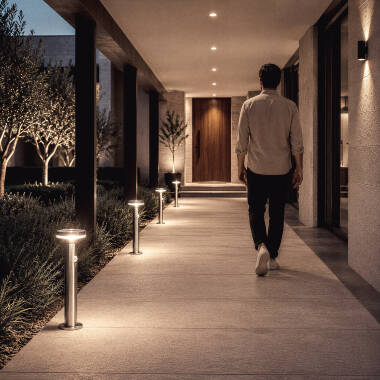 Image of Helios 6W Warm White Solar LED Post Light with PIR Sensor
