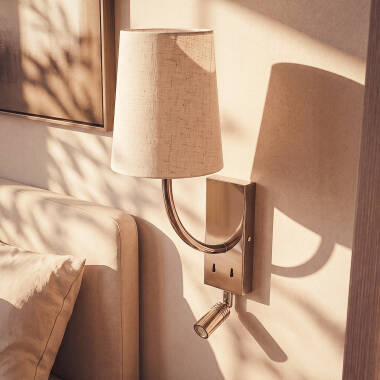 Image of Edit Suite Wall Light with LED Reading Light