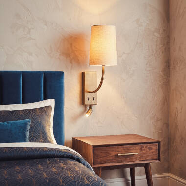 Image of Edit Suite Wall Light with LED Reading Light