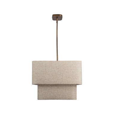 Image of Westport Vesper Linen Ceiling Pendant Light