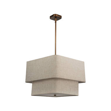 Image of Westport Vesper Linen Ceiling Pendant Light
