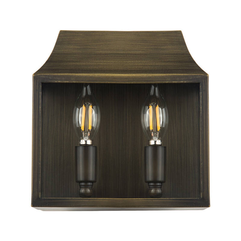 Image of Wisteria Bourton Half Lantern Outdoor Wall Light