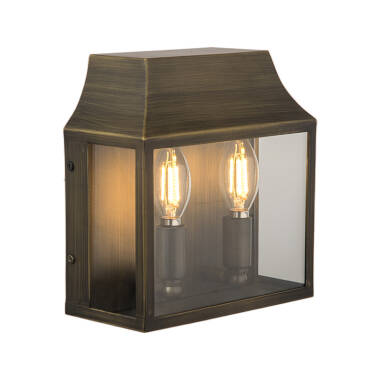 Image of Wisteria Bourton Half Lantern Outdoor Wall Light