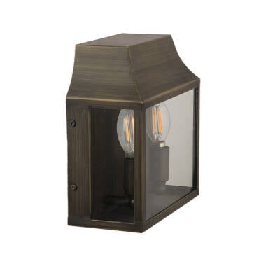 Image of Wisteria Bourton Half Lantern Outdoor Wall Light