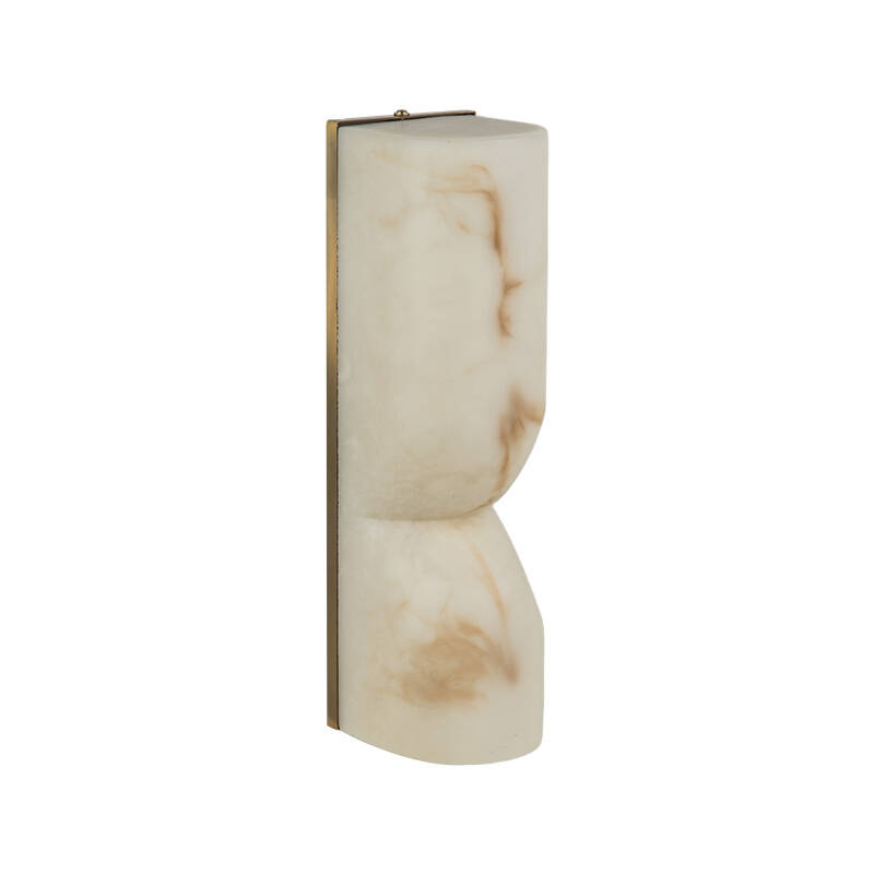 Image of Westport Arabella Alabaster Flush Wall Light