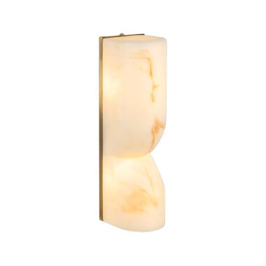 Image of Westport Arabella Alabaster Flush Wall Light
