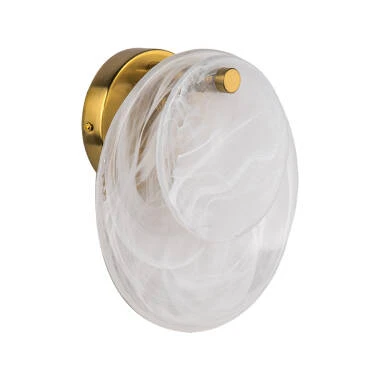 Image of Wisteria Persephone Glass Flush Wall Light