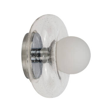 Image of Westport Linden Bathroom Glass Flush Wall Light