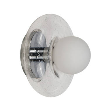 Image of Westport Linden Bathroom Glass Flush Wall Light
