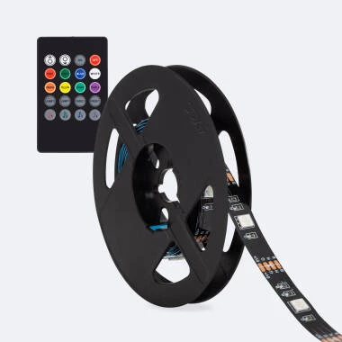 Kit 5V DC RGB LED Strip with USB connector for Television