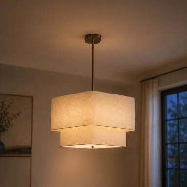 Westport Vesper Linen Ceiling Pendant Light