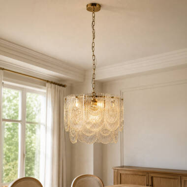 Image of Wisteria Portia Glass Chandelier
