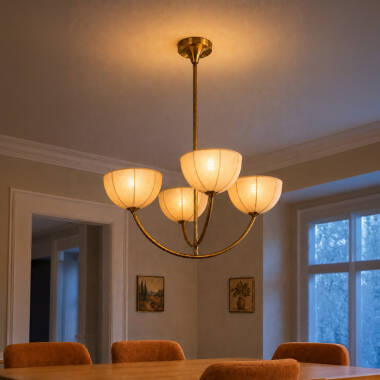 Image of Wisteria Henrietta 4 Arm Ceiling Pendant Light