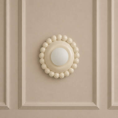 Image of Wisteria Madeleine Ceramic Flush Wall Light