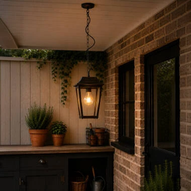 Image of Wisteria Bourton Outdoor Pendant Porch Lantern