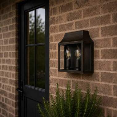 Image of Wisteria Bourton Half Lantern Outdoor Wall Light