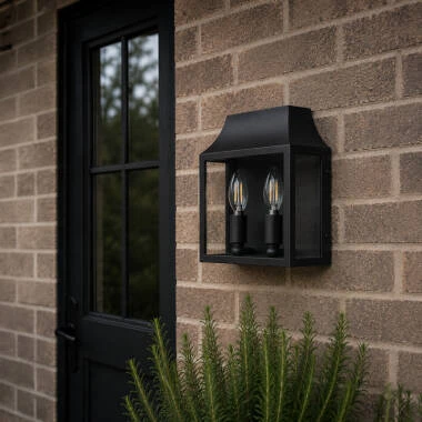Wisteria Bourton Half Lantern Outdoor Wall Light
