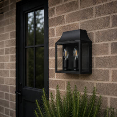Image of Wisteria Bourton Half Lantern Outdoor Wall Light