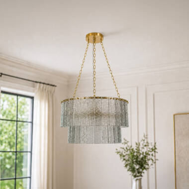 Image of Wisteria Delphine Glass Chandelier