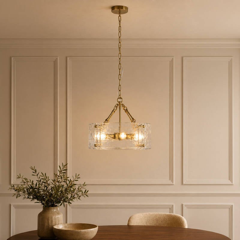 Image of Wisteria Celestine Glass Chandelier