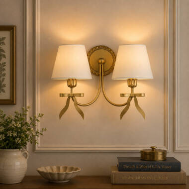 Image of Wisteria Posy Twin Wall Light