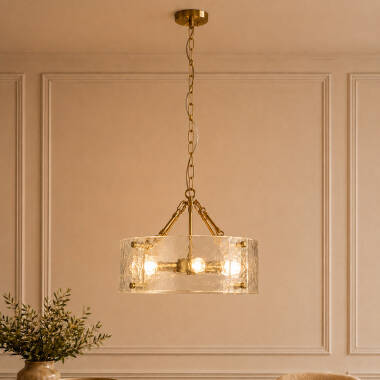 Image of Wisteria Celestine Glass Chandelier