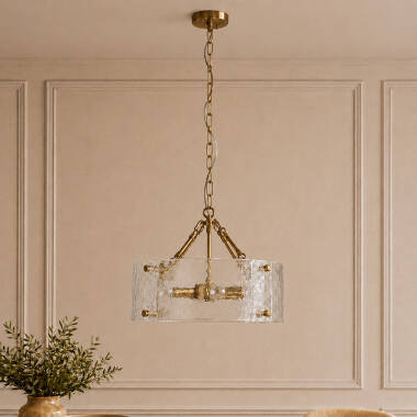 Image of Wisteria Celestine Glass Chandelier