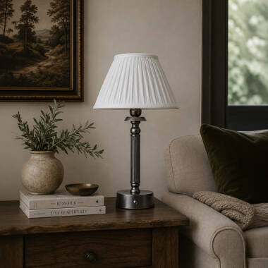 Image of Wisteria Edith USB Rechargeable LED Touch Table Lamp