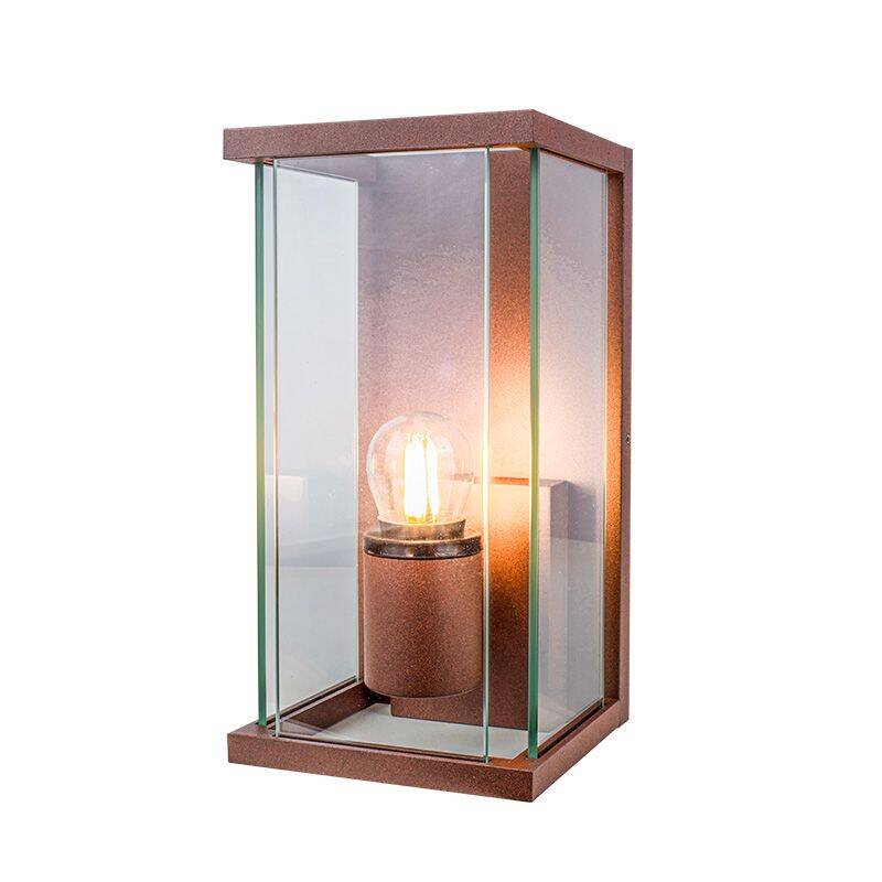 Image of Edit Halo Half Lantern Outdoor Wall Light