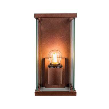 Image of Edit Halo Half Lantern Outdoor Wall Light