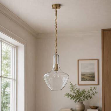 Image of Westport Lexington Glass Ceiling Pendant Light