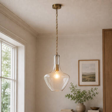 Image of Westport Lexington Glass Ceiling Pendant Light
