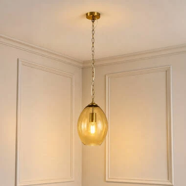 Image of Westport Gloucester Glass Ceiling Pendant Light