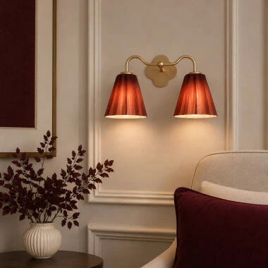 Image of Wisteria Vivenna Glass Twin Wall Light