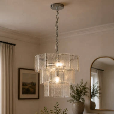 Wisteria Ophelia Clear Glass Chandelier