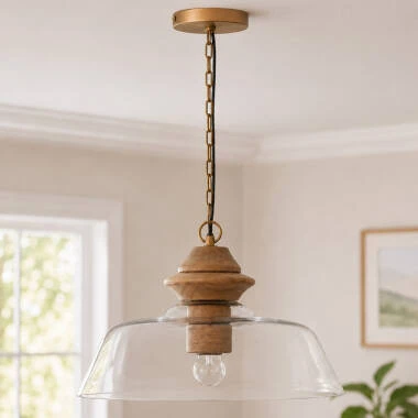 Khudi & Khora Brook Glass Ceiling Pendant Light