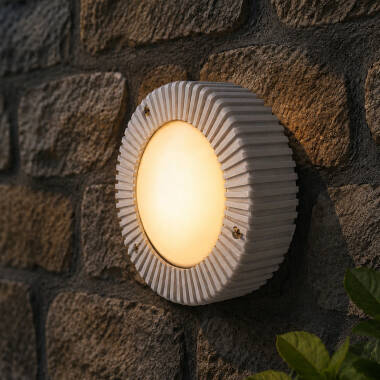 Image of Edit Coastal Cowrie Outdoor Flush Wall Light